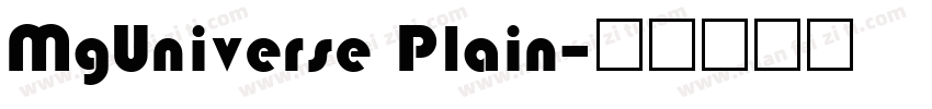 MgUniverse Plain字体转换